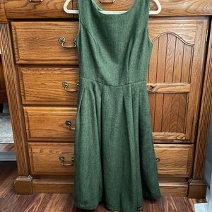 modcloth x collectif vintage inspired tweed jumper dress